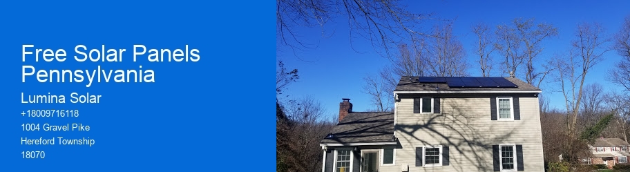 Free Solar Panels Pennsylvania