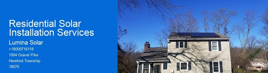 Residential Solar Installation Services